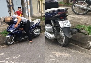 Nam Định: Phát hiện nam thanh niên chết ngồi trên xe Honda Airblade