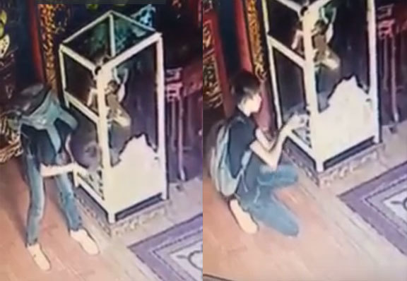 Hải Phòng: Điều tra vụ việc nam thanh niên ăn trộm tiền công đức ở đền Vạn Ngang