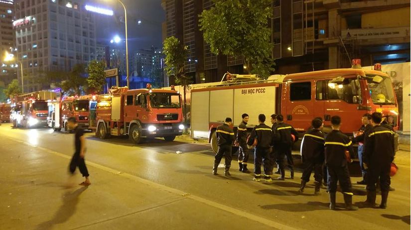 Hà Nội: Cháy lớn ở tòa nhà MB Grand Tower trên đường Lê Văn Lương4