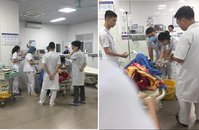 Bệnh nhân đang được điều trị tại Bệnh viện Đa khoa Phú Thọ