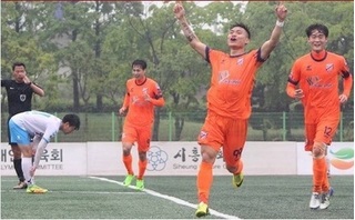 Cầu thủ Nguyễn Hữu Khôi tiếp tục tỏa sáng trên đất Hàn Quốc