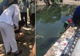 Hà Nội: Cô gái trẻ nhảy sông Sét tự tử giữa trưa