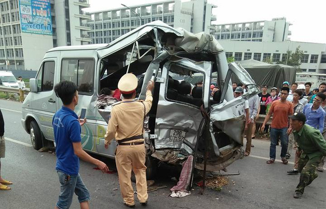 Một cảnh sát hình sự tử vong, tai nạn trên cao tốc Hà Nội - Bắc Giang