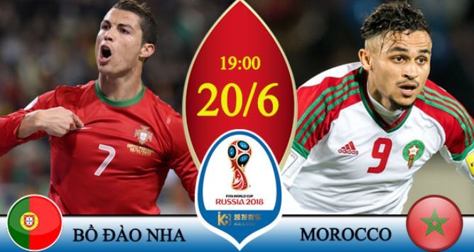 Dự đoán kết quả tỷ số World Cup 2018 giữa đội tuyển Bồ Đào Nha và Ma Rốc