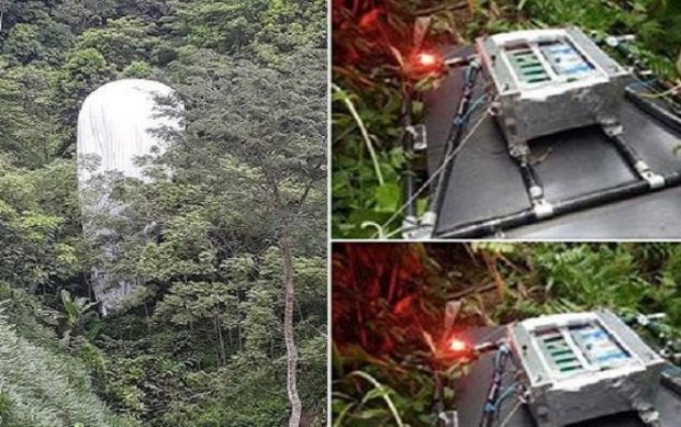 Xác định vật thể lạ chứa máy quay từ trên trời rơi xuống rừng ở Hà Giang