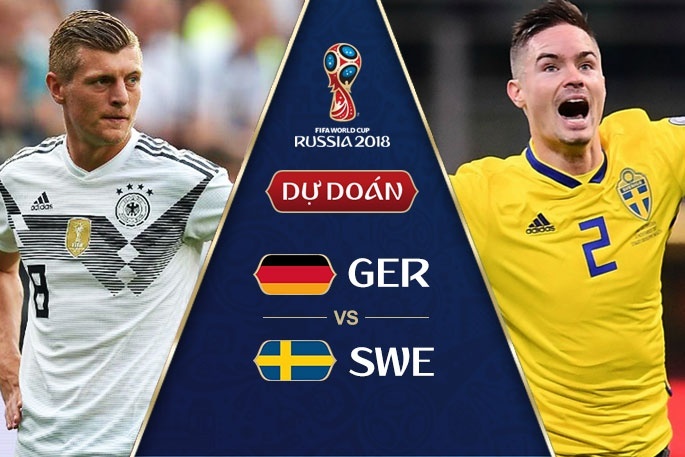 Dự đoán kết quả tỷ số World Cup 2018 giữa đội tuyển Đức và Thụy Điển