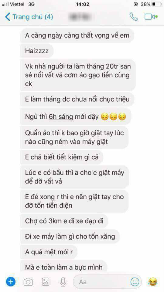 Anh chồng chê vợ lười không giặt quần áo bằng tay2