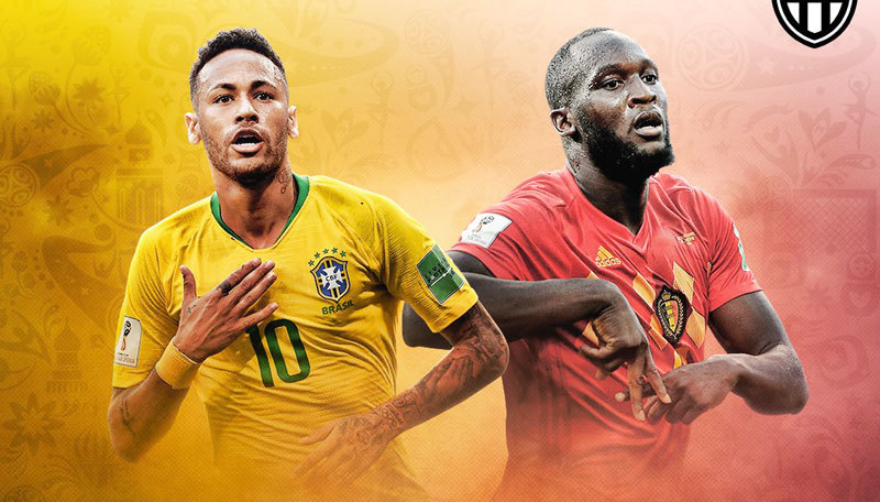 Dự đoán kết quả tỷ số World Cup 2018 Bỉ và Brazil