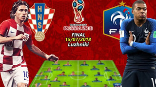 Trực tiếp chung kết World Cup 2018 giữa Pháp và Croatia: Croatia sẽ làm nên lịch sử?