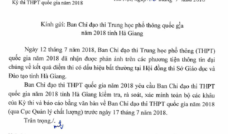 Rà soát kết quả thi THPT quốc gia bất thường tại Hà Giang trước 17/7