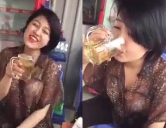 Hot girl Trâm Anh gây sốc khi lộ ảnh thời béo ú, uống bia say3