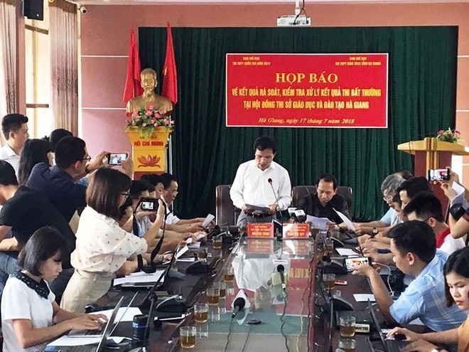 Cán bộ giám sát chấm thi ở Hà Giang lên tiếng về khâu xảy ra tiêu cực