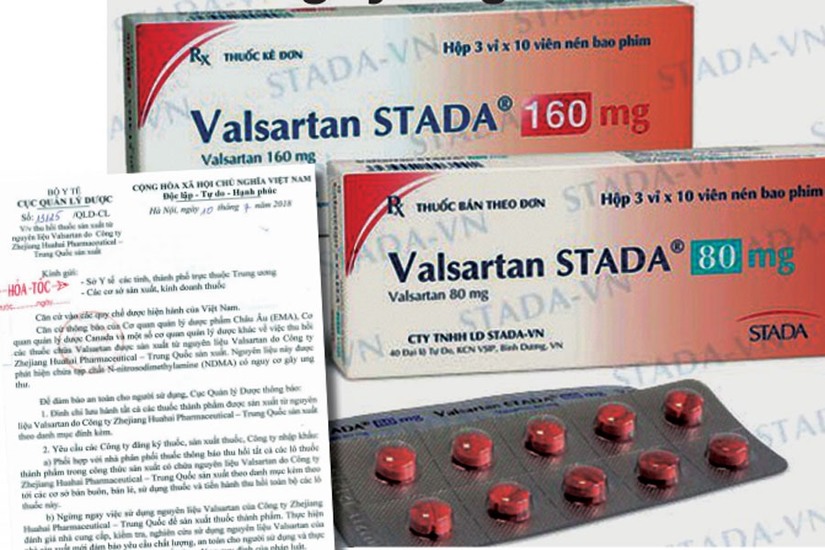 Valsartan STADA 80 mg là một trong số 23 thuốc ung thư buộc phải thu hồi