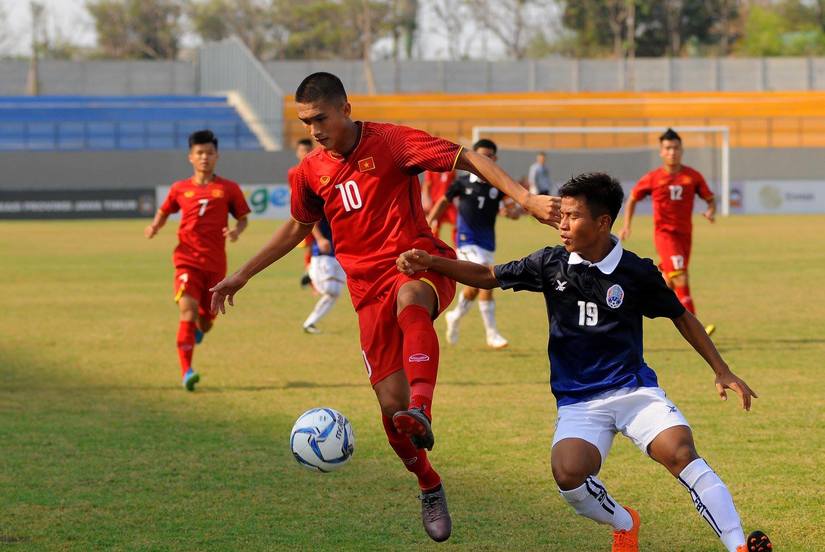 U16 Việt Nam chiến thắng sát nút 1-0 trước U16 Campuchia