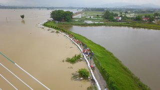 Hơn 6000 người phải sơ tán vì mực nước sông Bùi vượt báo động 3