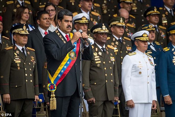 Thiết bị bay phát nổ trong vụ ám sát hụt Tổng thống Venezuela