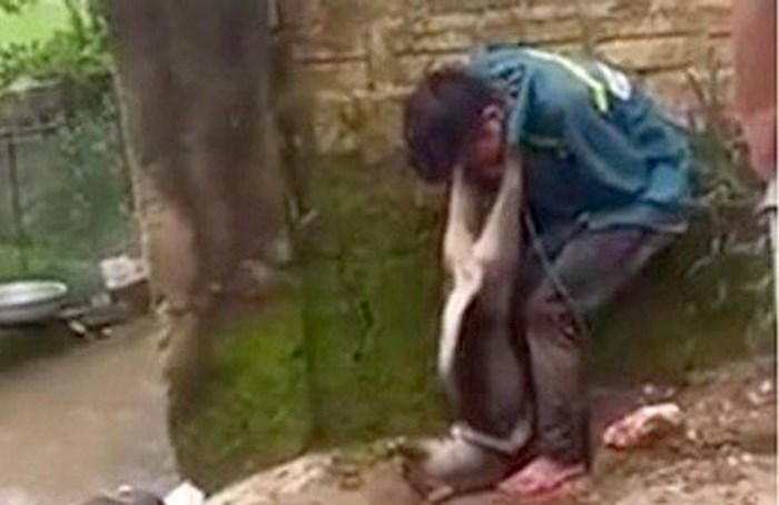 Thanh Hóa: Trộm chó bị người dân đánh hội đồng, treo chó lên cổ