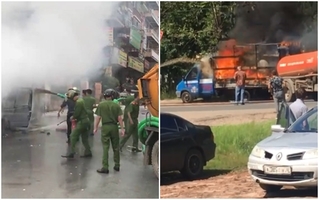 Không chỉ Việt Nam, nước ngoài cũng từng dùng xe hút bể phốt dập lửa