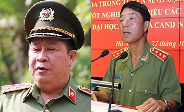 Hai tướng công an Bùi Văn Thành và Trần Việt Tân bị giáng cấp 