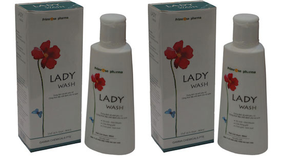 Toàn bộ lô sản phẩm dung dịch vệ sinh phụ nữ Lady Wash bị thu hồi
