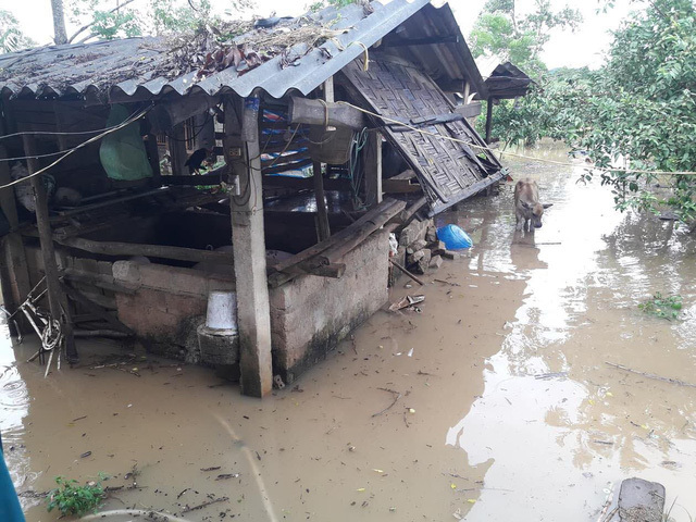 Chùm ảnh mưa lớn gây ngập nóc nhà ở nhiều nơi tại Nghệ An