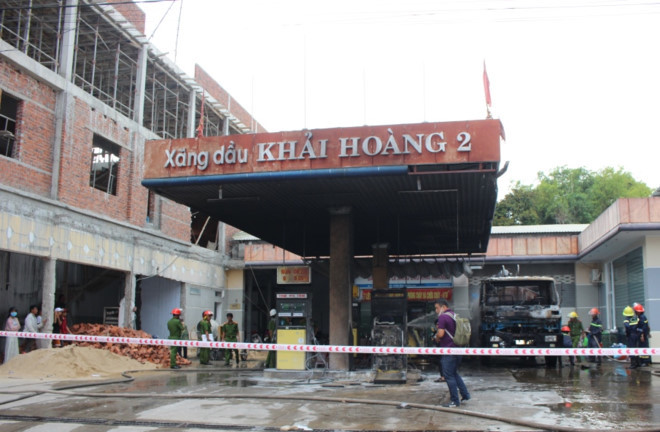 Quảng Nam: Hé lộ nguyên nhân cháy cây xăng Khải Hoàng 2