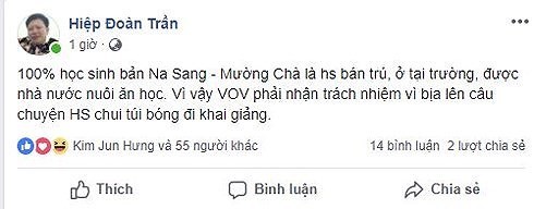 Vụ chui túi nilon vượt lũ: Chánh văn phòng Sở GD&ĐT Điện Biên xin lỗi VOV