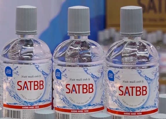 Thu hồi nước muối sinh lý SAT BB trên toàn quốc