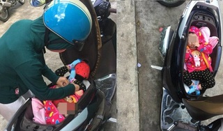 Đặt con nhỏ nằm trong cốp xe, bà mẹ khiến dân mạng tranh cãi gay gắt