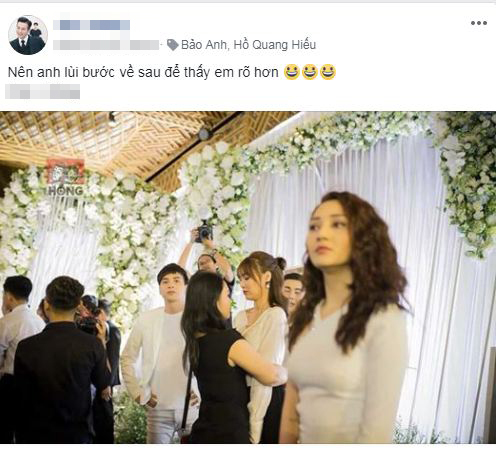 Hé lộ nguyên nhân Hồ Quang Hiếu nhìn Bảo Anh 'đắm đuối' trong đám cưới Trường Giang