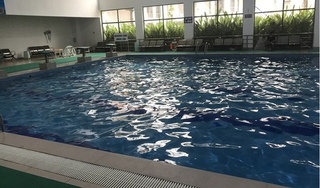 Trường THCS Lê Lợi (Hà Đông): Bể bơi nhà trường 