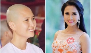 'Người có mái tóc đẹp nhất' Hoa hậu Việt Nam 2014 xuống tóc quy y ở tuổi 24