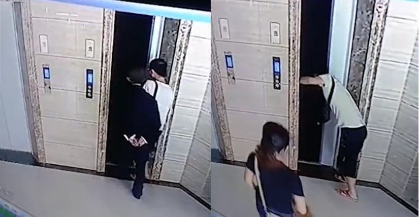 Bố vợ bước hụt chết thảm chỉ vì con rể táy máy mở cửa thang máy