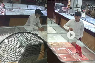 Lào Cai: Thanh niên bảnh bao cướp vàng trong sự ngơ ngác của chủ tiệm