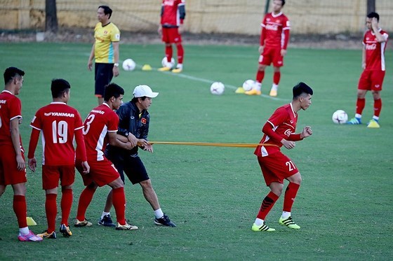 Đội tuyển Việt Nam tích cực tập luyện chuẩn bị cho AFF Cup 2018