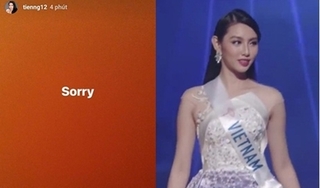 Thùy Tiên gửi lời xin lỗi khán giả khi trắng tay tại Hoa hậu Quốc tế 2018 