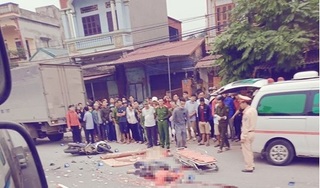 Hưng Yên: Tai nạn giữa 2 xe máy và xe tải, 4 người thương vong