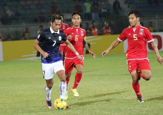 Myanmar giành chiến thắng sát nút trước Campuchia