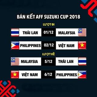 Lịch thi đấu bán kết AFF Cup 2018 