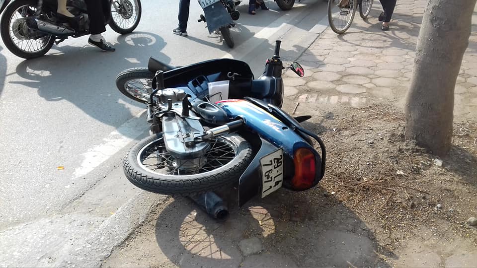 Chiếc xe máy của nạn nhân