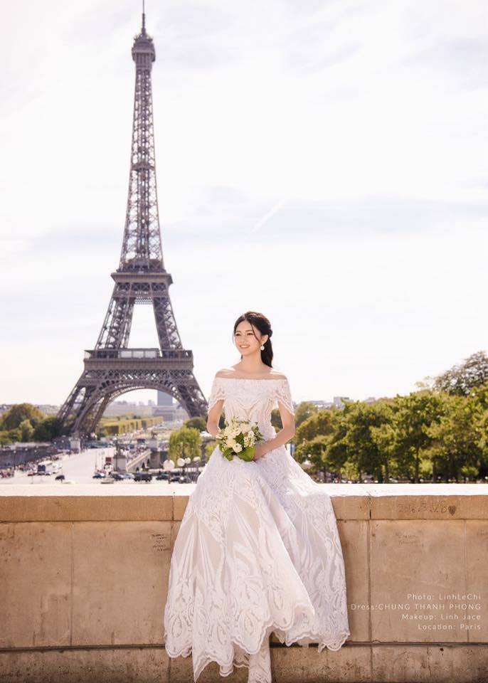 Trọn bộ ảnh cưới ở Paris của Á hậu Thanh Tú và đại gia U40