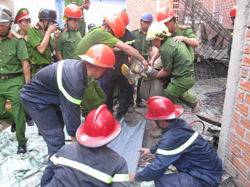 Quảng Ninh: Sập sàn công trình, 2 công nhân tử vong