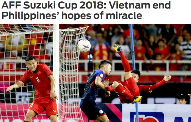 Đội tuyển Việt Nam đánh bại Philippines giành vé vào chung kết AFF Cup 