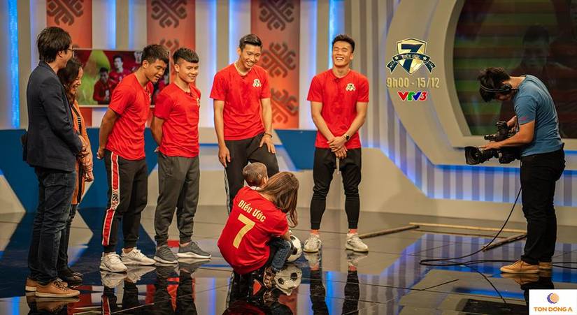 Quang Hải, Hà Đức Chinh, Bùi Tiến Dũng xuất hiện tại Điều ước thứ 7 trước trận chung kết