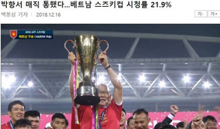 Chung kết AFF Cup đạt kỷ lục rating chưa từng có trong lịch sử phát sóng Hàn Quốc