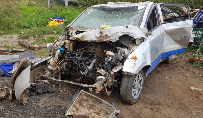 Nữ tài xế say rượu lái ô tô vận tốc 107km/h gây tai nạn làm 3 người tử vong. Ảnh Thanh Niên