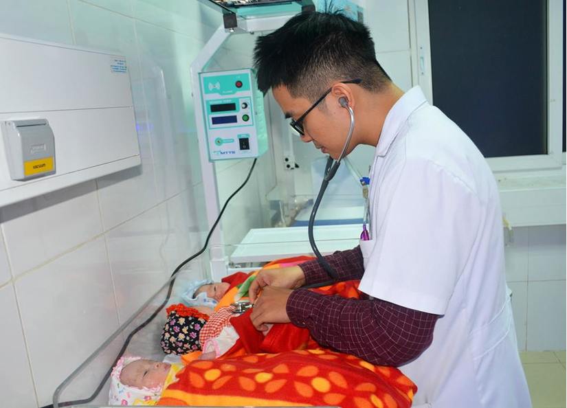 Sản phụ sinh 3 nhờ thụ tinh trong ống nghiệm tại Bệnh viện Nghệ An