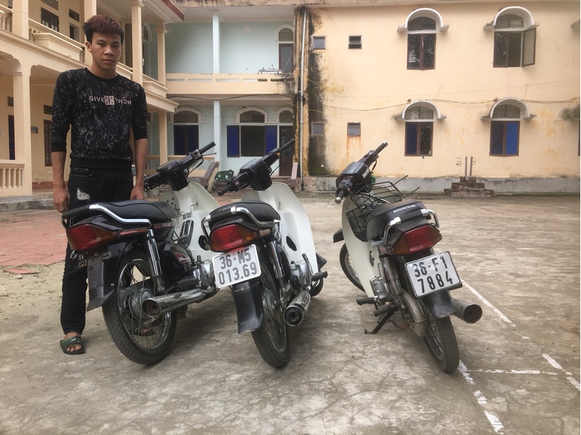 Thanh Hoá: Bắt đối tượng vào trụ sở UBND trộm cắp xe máy