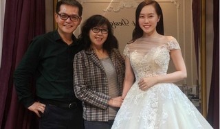 Lộ ảnh NSND Trung Hiếu đưa vợ kém 19 tuổi đi thử váy cưới