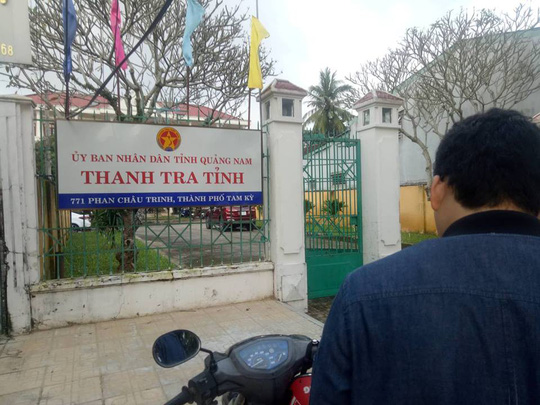 Phó chánh Thanh tra tỉnh Quảng Nam tử vong phía sau trụ sở